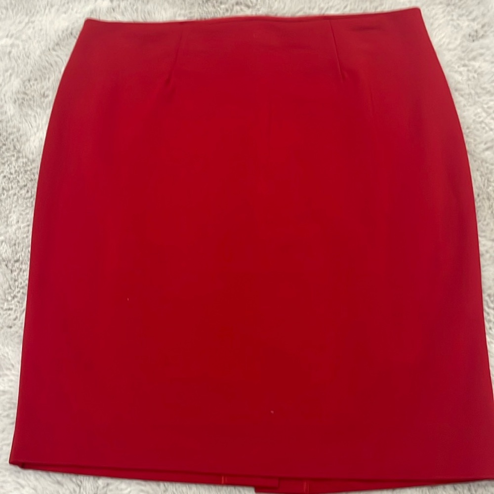 Burgundy, size 4 stretchy skirt by Dalia collection modern fit